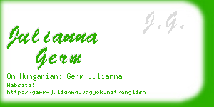 julianna germ business card